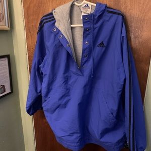 Blue & Black Adidas Athletic Jacket